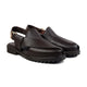 Nexar - Men's Dark Brown Pebble Grain Leather Sandal