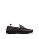Knox - Men's Dark Brown Woven Textured Calf Leather Driver Shoe