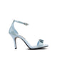 Gemma - Women's Crocodile Print Sky Blue 90mm Heels