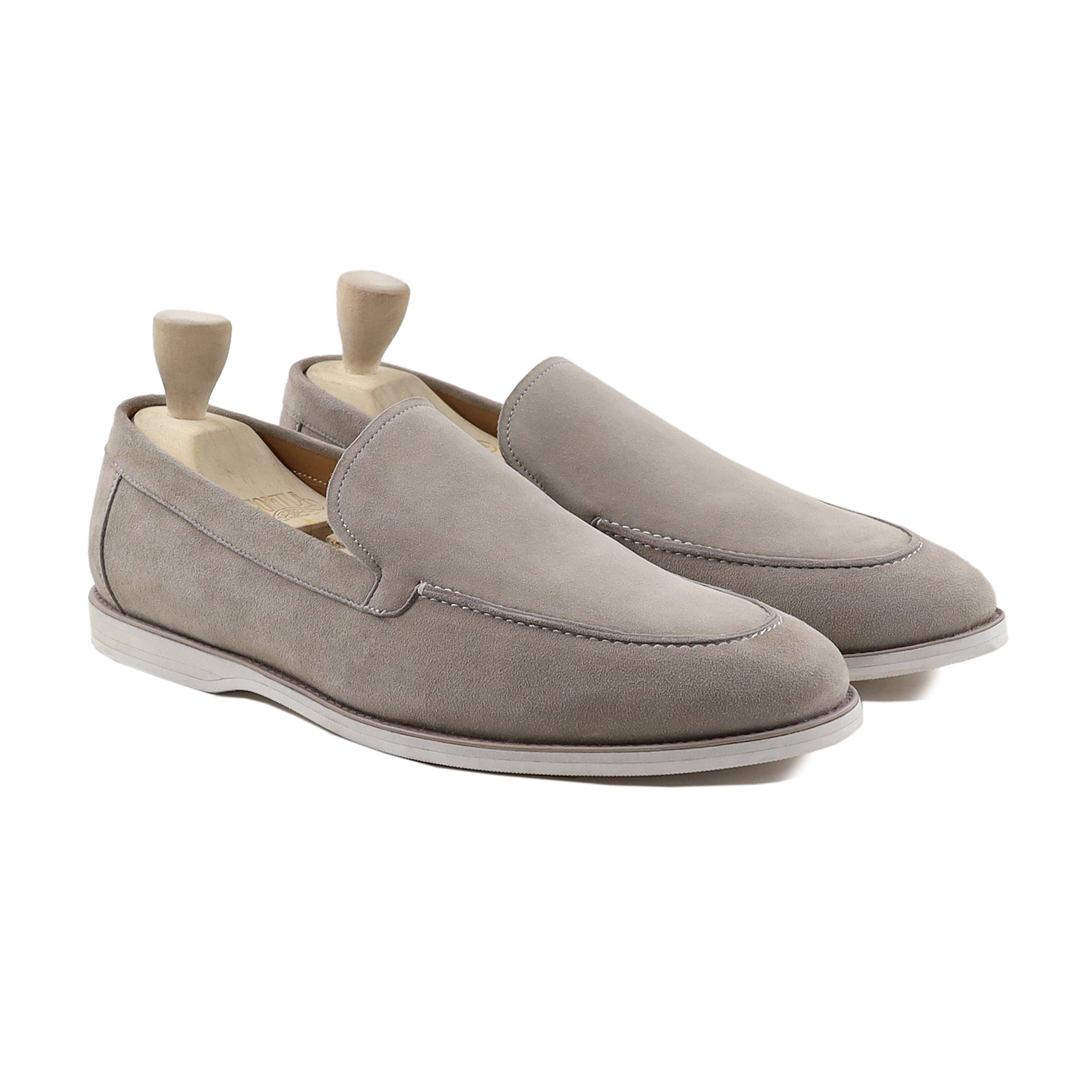 Finkle Men's Steel Grey Kid Suede Loafer – Gomila Intersole