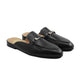 Portzone - Men's Black Calf Leather Slipper