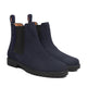 Ashcroft - Men's Navy Blue Kid Suede Chelsea Boot