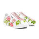 Blaze Lily - Men's White Hand Painted Sneaker