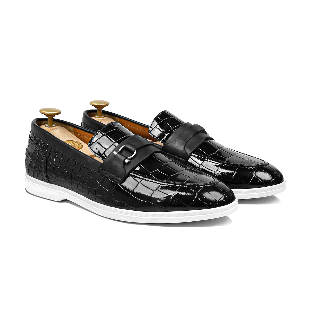 Odin - Men's Black Patent Leather Loafer