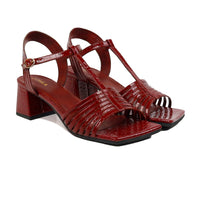 Gracewalk - Women's Oxblood Strapped Heel