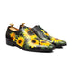 Aurelius - Men's Black Hand Painted Wholecut