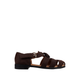Zilpah - Men's Chocolate Brown Suede Sandal