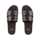 Federico - Men's Dark Brown Calf Leather Slippers
