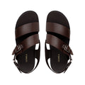 Matias - Men's Dark Brown Calf Leather Sandal