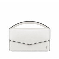 Victoria  - Pearl White Micro Hand Bag