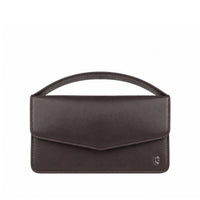 Victoria  - Chocolate Brown Micro Hand Bag