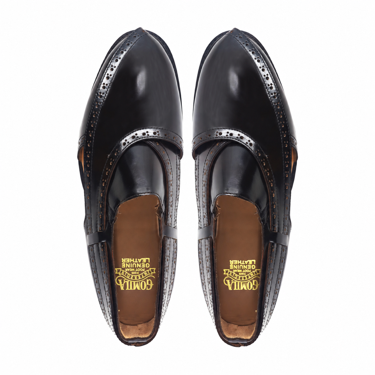 Kalen - Men's Oxblood Box Leather High Shine Sandal