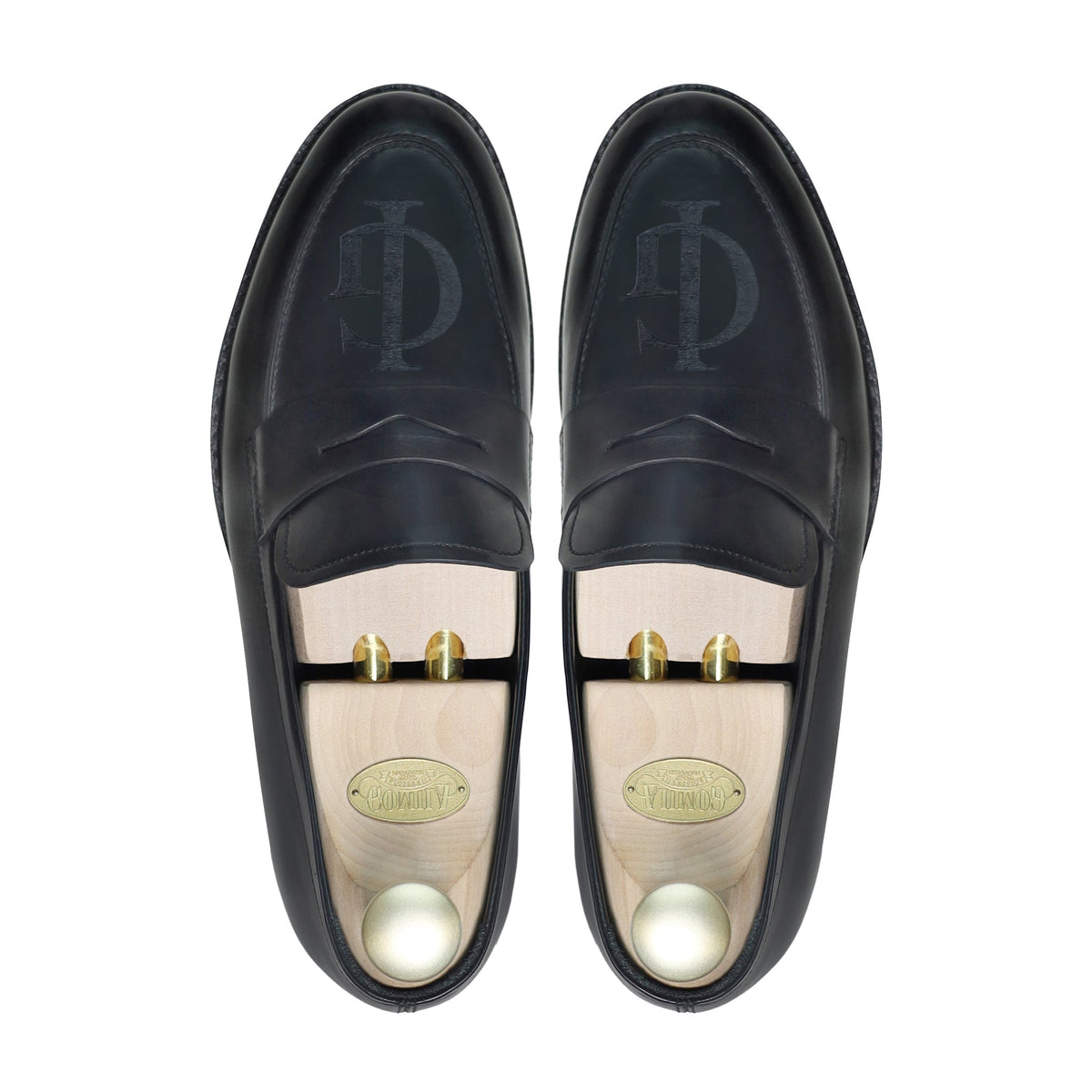 Juber - Men's Black Calf Leather Loafer ( Laser Edition )