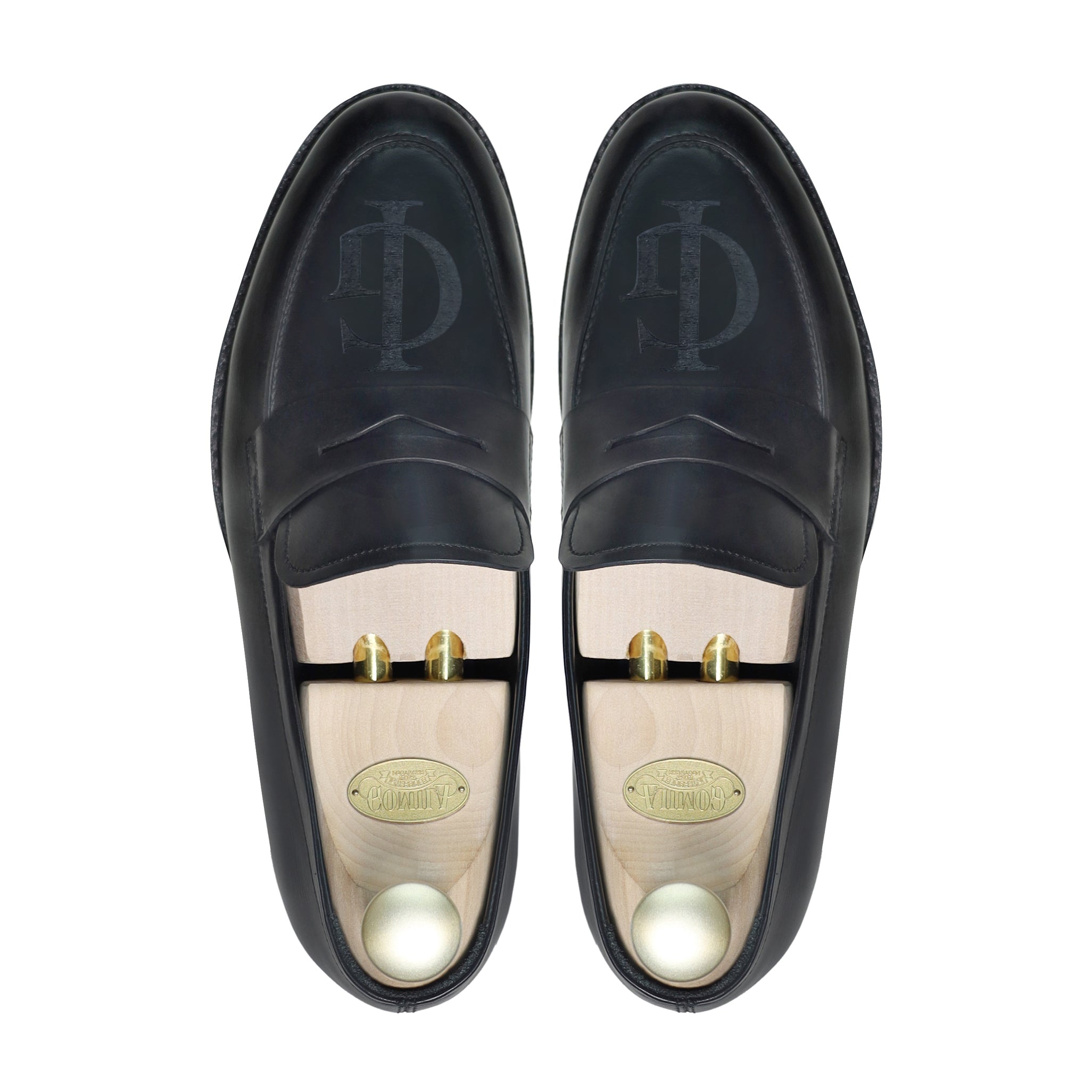 Juber - Men's Black Calf Leather Loafer ( Laser Edition )