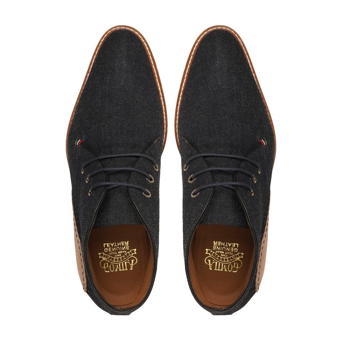 Alma- Men's Black Canvas Chukka Boot