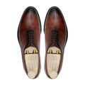 Ticus - Men's Burnished Brown Calf Leather Wholecut Shoe