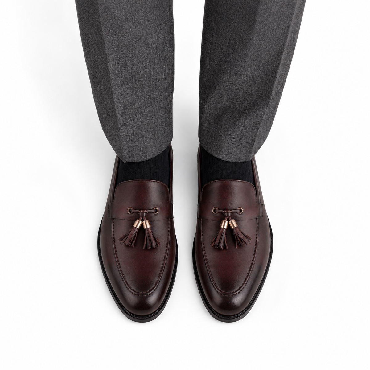 Lukas - Men's Brown Patina Calf Leather Loafer