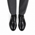 Arthur - Men's Black Calf Leather Derby