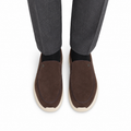 Bonucci - Men's Chocolate Brown Suede Leather Sneaker