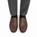 Floyd - Men's Light Brown Milled Leather Driver