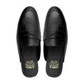 Lima - Men's Black Calf Leaather Slipper