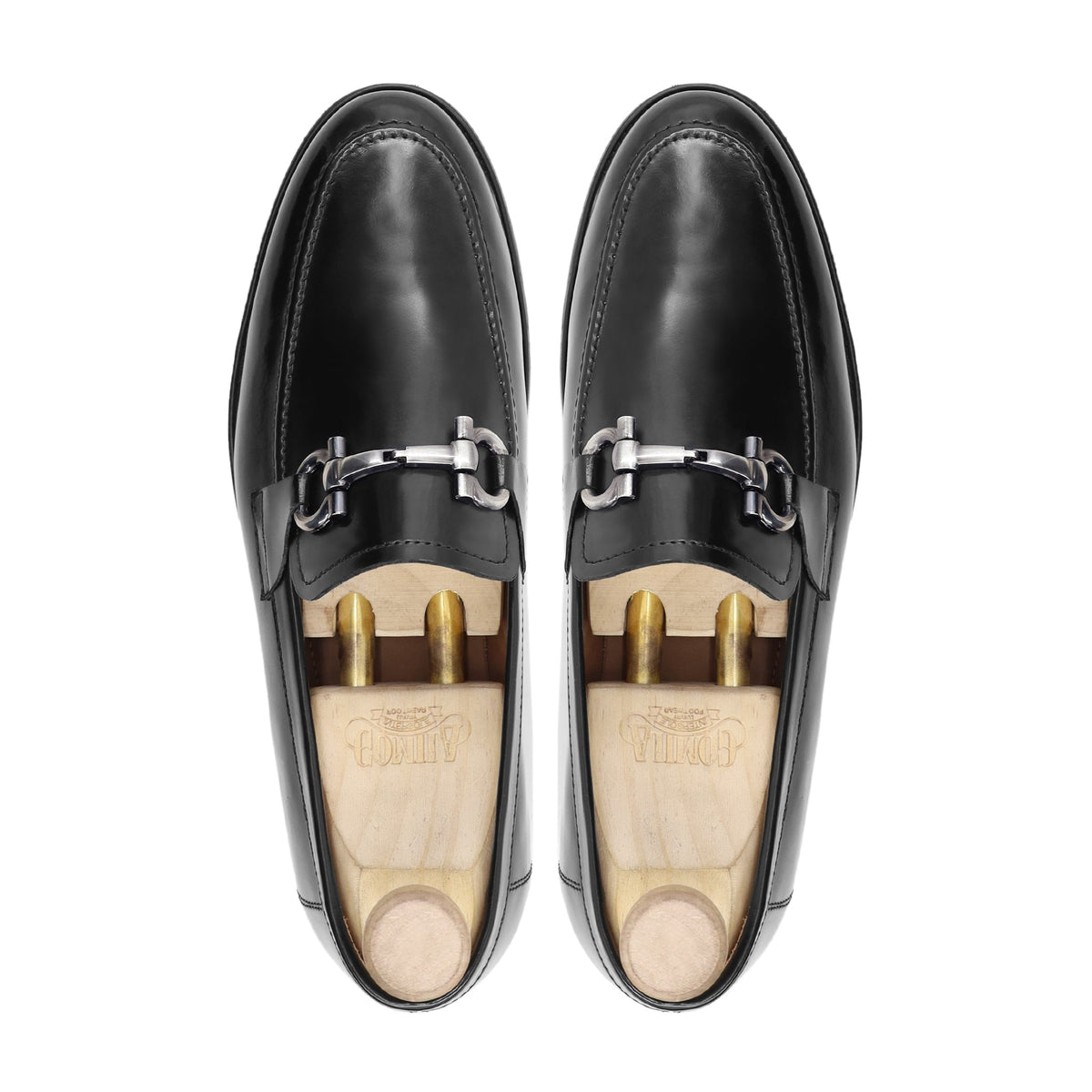 Gliwice - Men's Black Box Leather High Shine Loafer