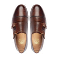 Bantly - Men's Dark Brown Calf leather Double Monkstrap