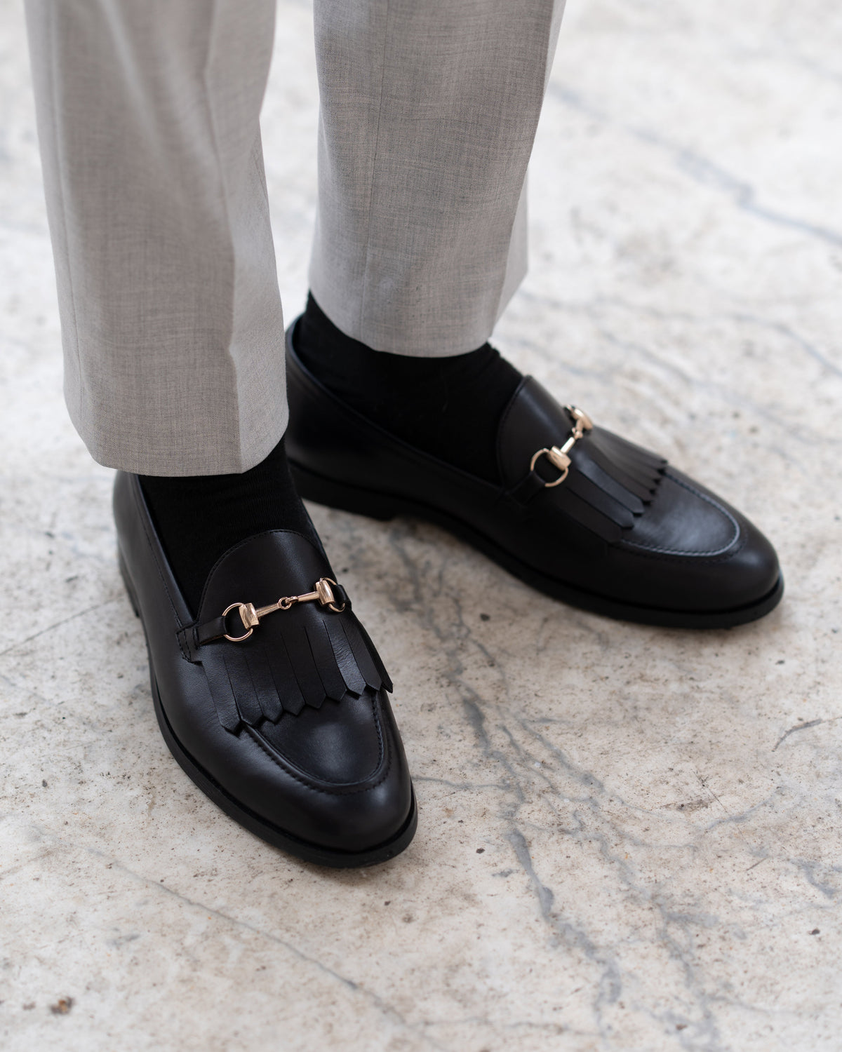 Thisted - Men's Black Calf Leather Loafer