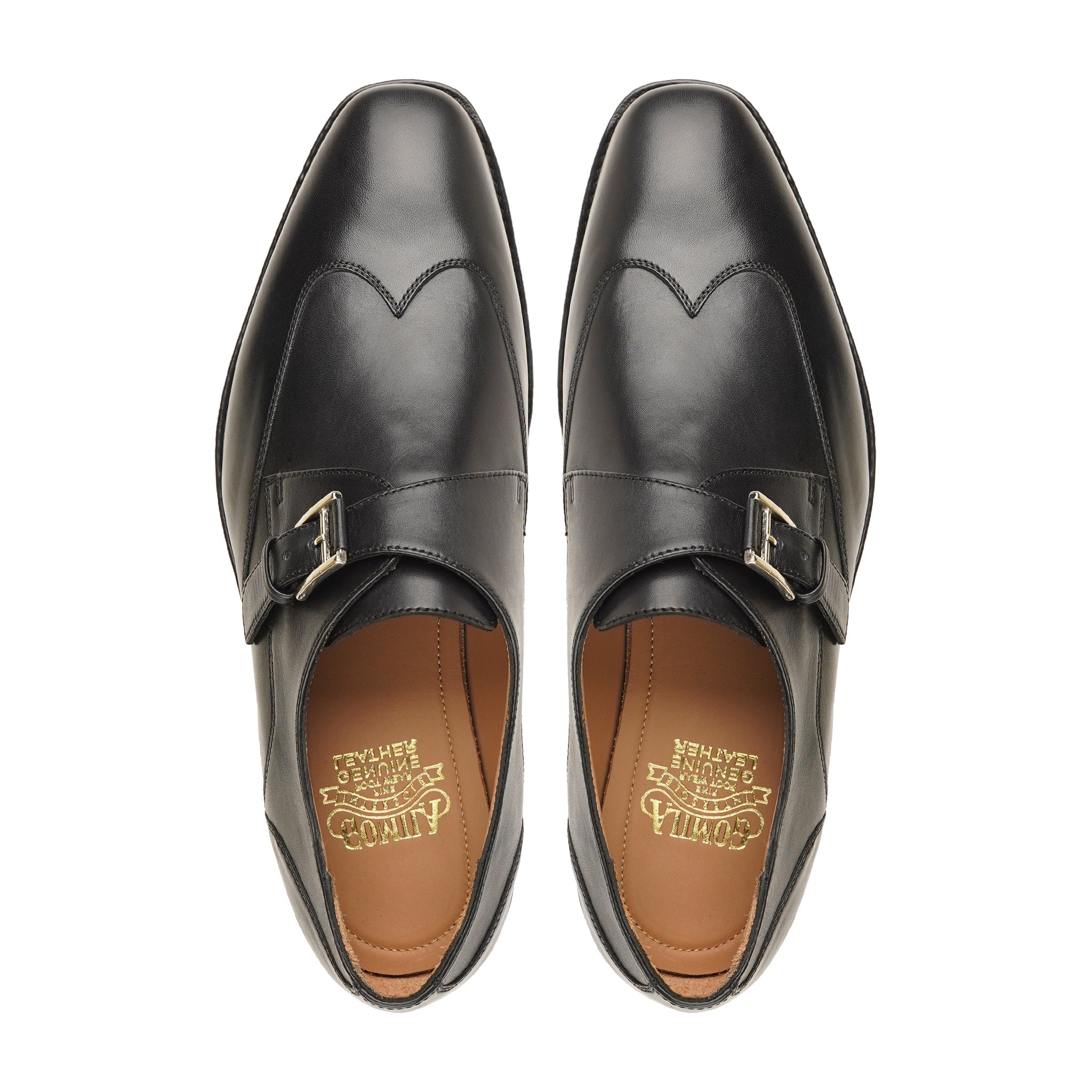 Porsche - Men's Black Calf Leather Single Monkstrap