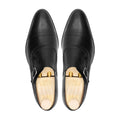 Arujo - Men's Black Calf Leather Single Monkstrap