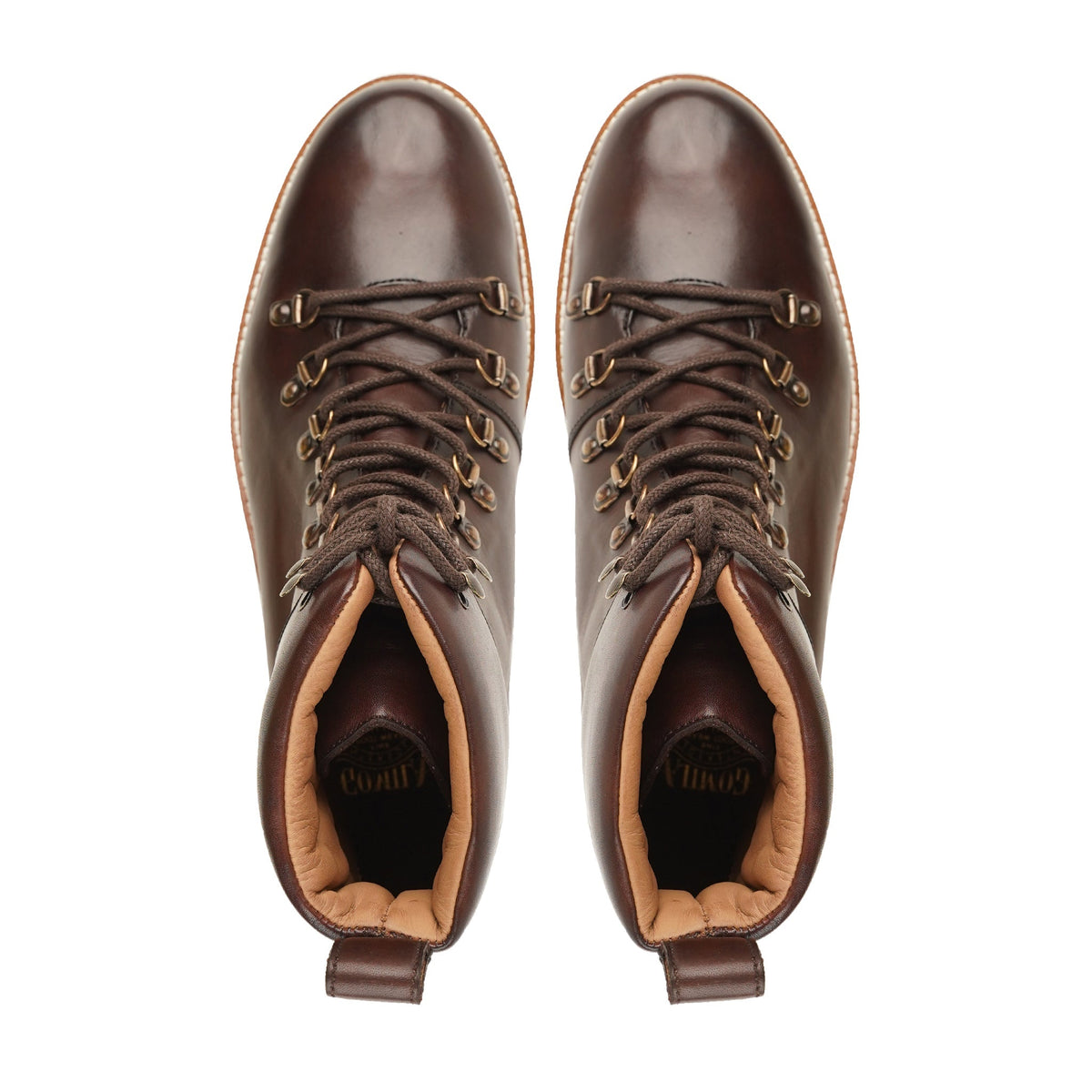 Kingston - Men's Dark Brown Calf Leather Boot