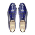 Badden - Men's Burnished Blue Box Leather High Shine Oxford Shoe