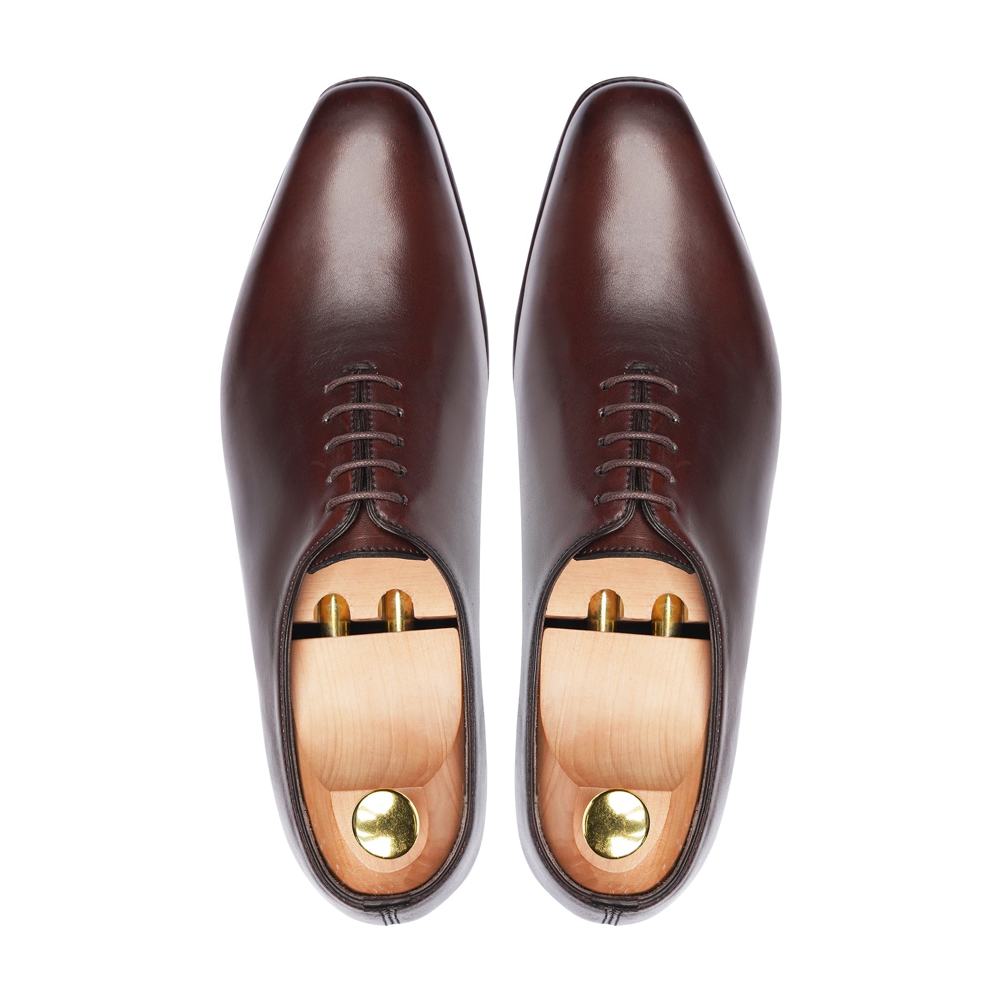 Chicky - Men's Dark Brown Calf Leather Wholecut Shoe
