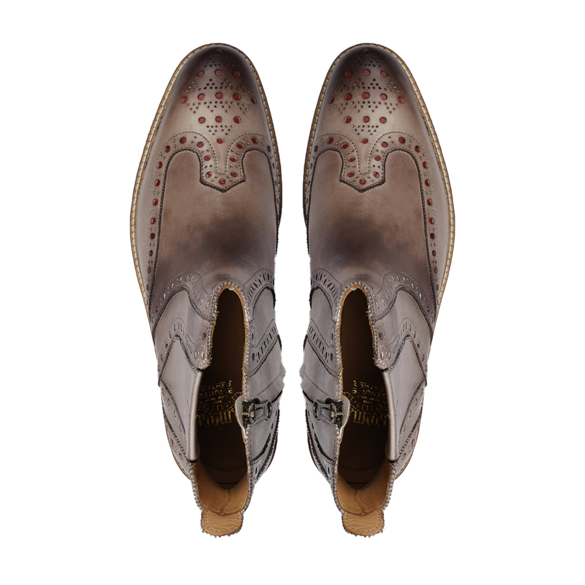 Orion - Men's Burnished Gray Calf Leather Chelsea Boot