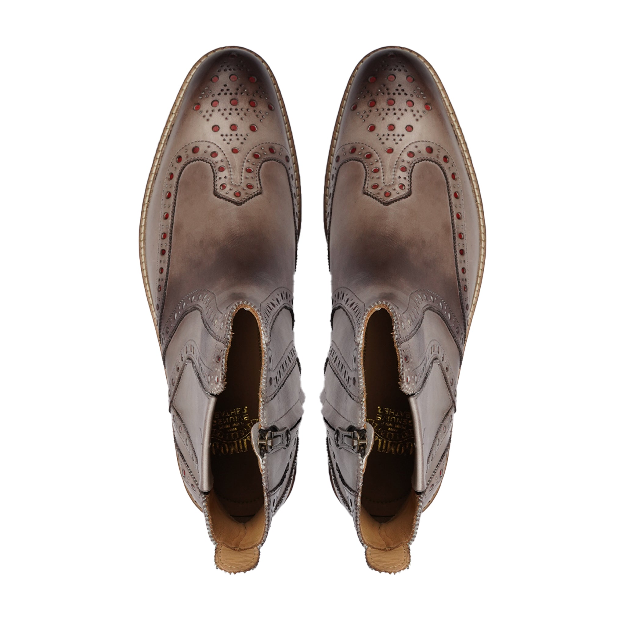 Orion - Men's Burnished Gray Calf Leather Chelsea Boot