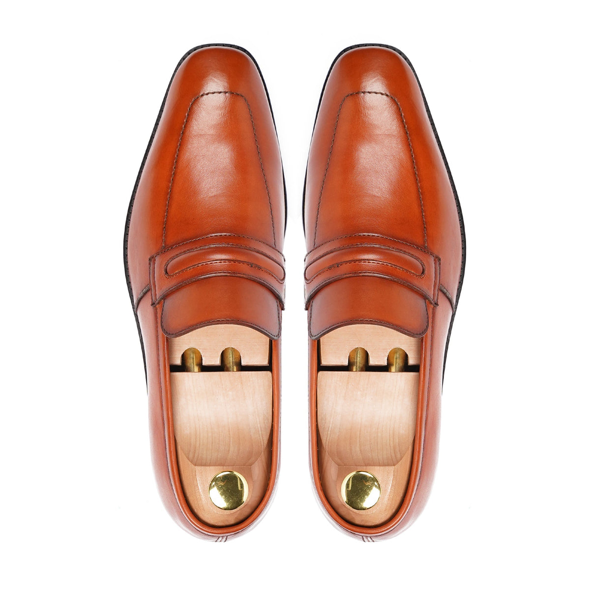 Ginza - Men's Tan Calf Leather Loafer