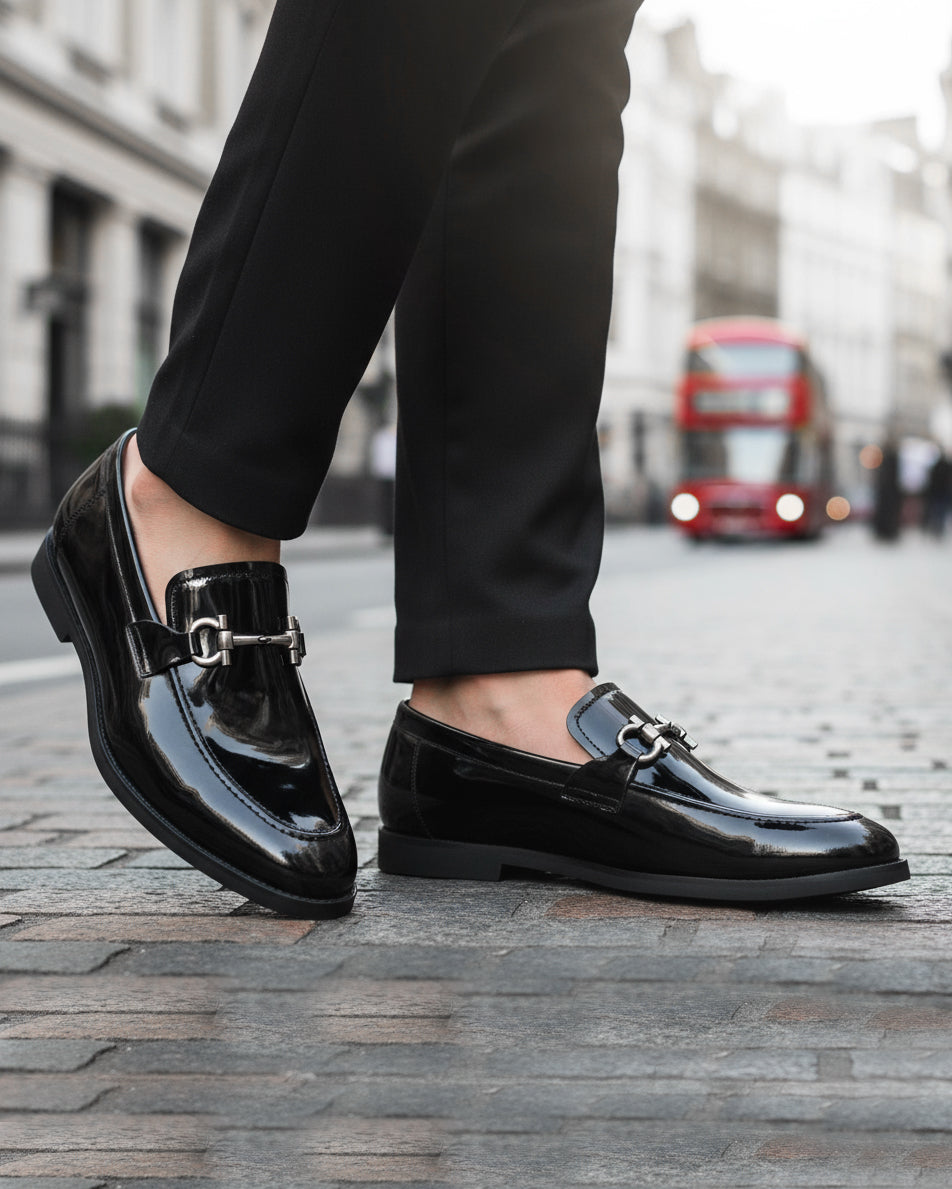 Washy - Men's Black Patent Leather Loafer