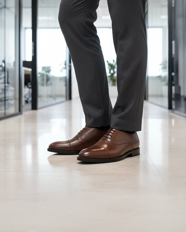 Northminister - Men's Brown Calf Leather Oxford Shoe