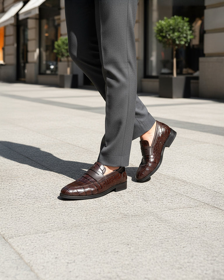 Armando - Men's Dark Brown Calf Leather Loafer