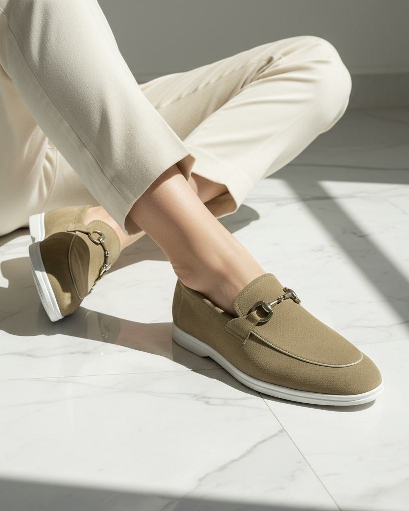 Vesco - Men's Camel Suede Loafer