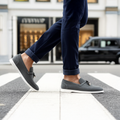 Aura - Men's Charcoal Grey Suede Loafer