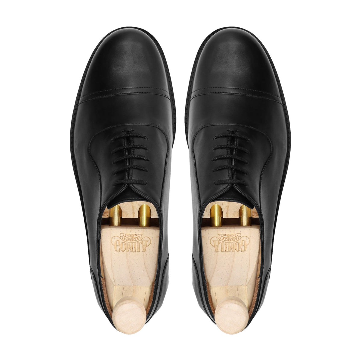 Kabul - Men's Black Calf Leather Oxford Shoe