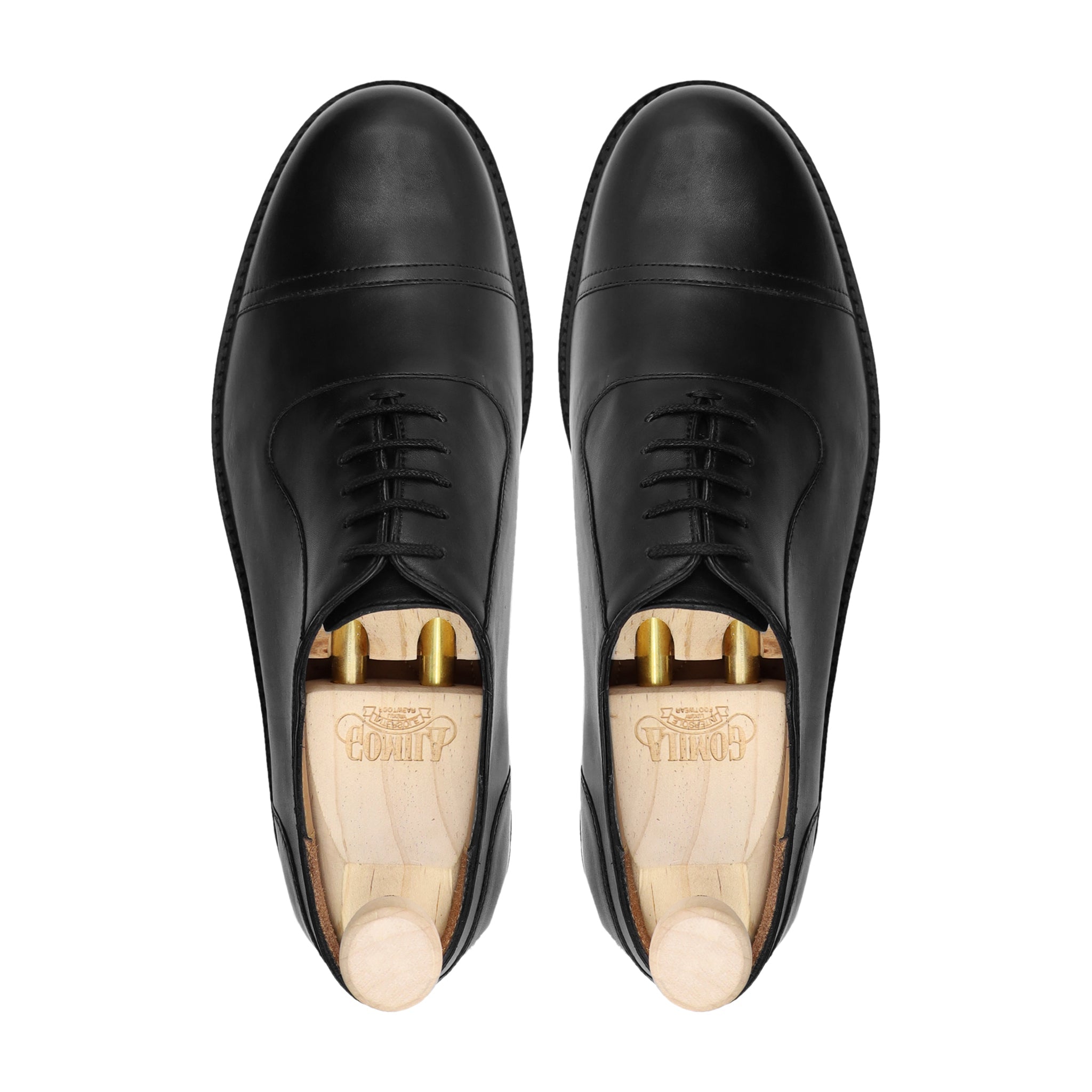 Kabul - Men's Black Calf Leather Oxford Shoe