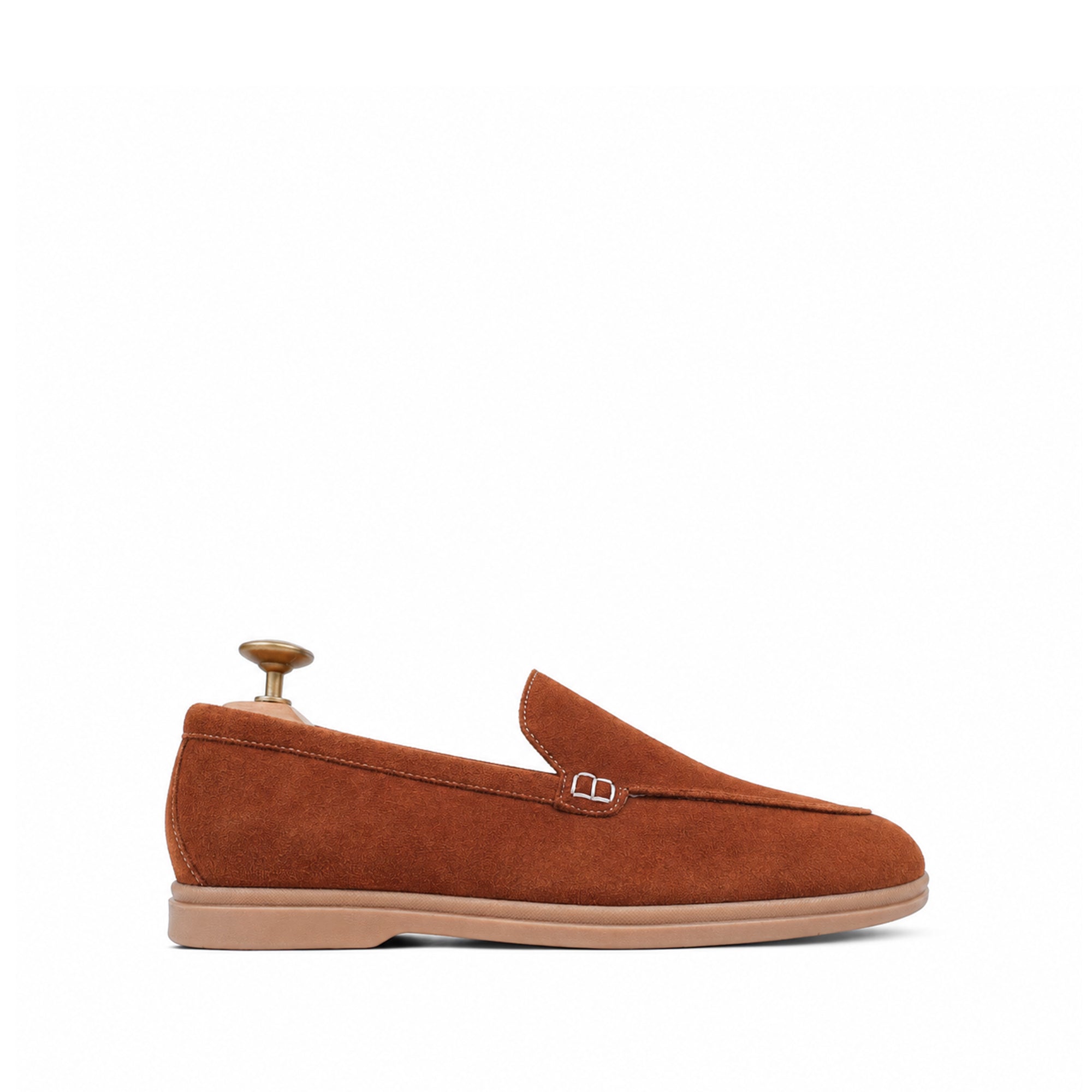 Crest - Men's Cognac Split Seude Loafer