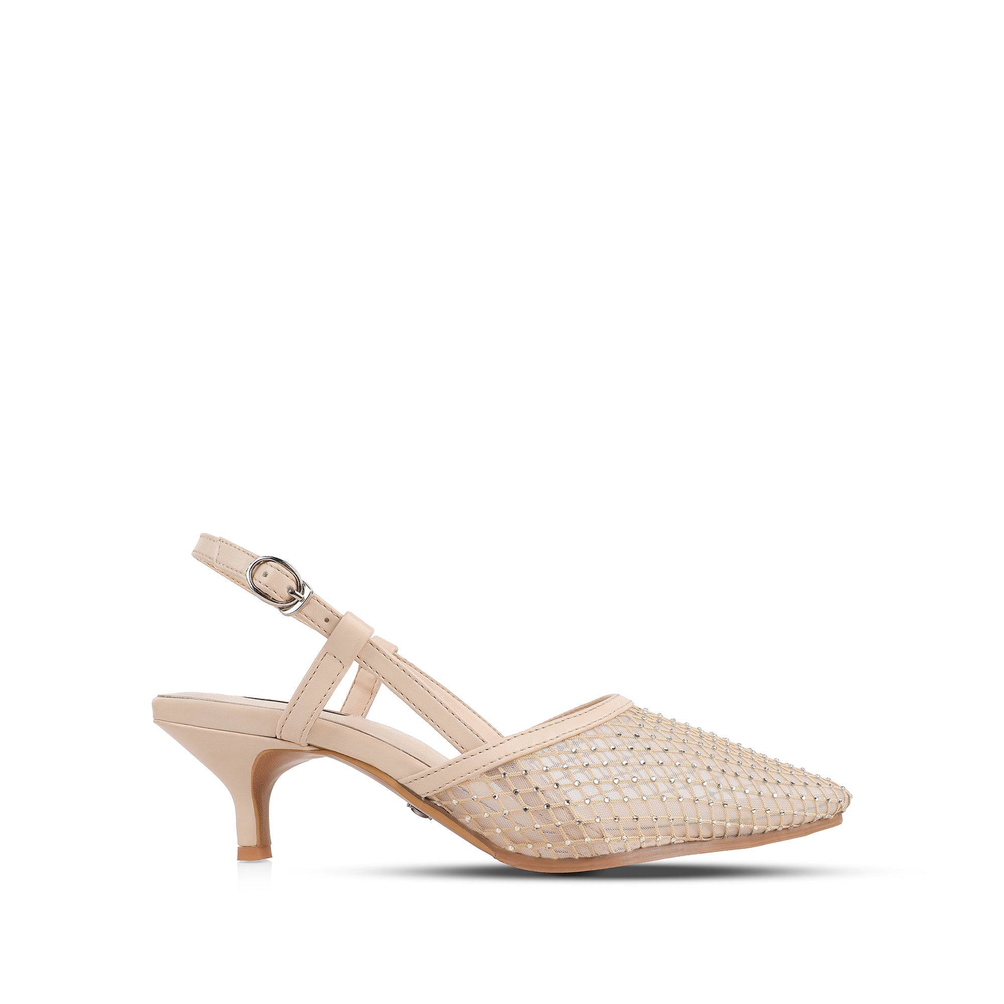Luna - Women's Beige 70mm Heel