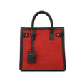 Hazel -  Boucle Fabric & Leather Hand Bag