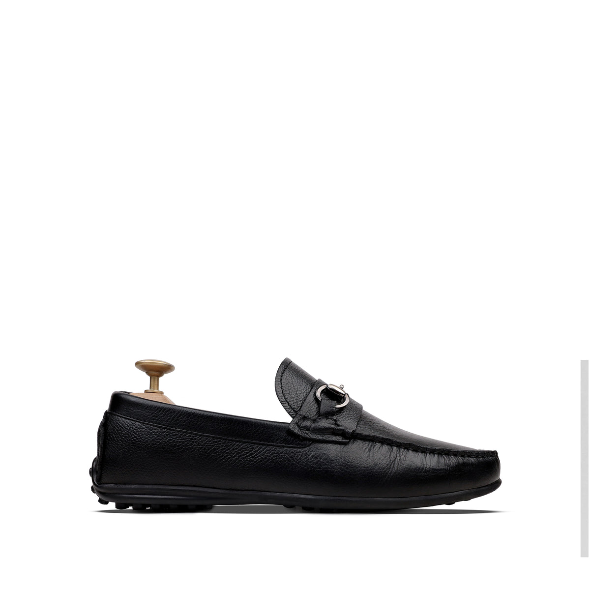 Tex V2 - Men's Black Milled Leather Driver Shoe