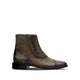 Trent - Men's Burnished Green Calf Leather & Suede Boot