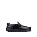 Jude - Men's Black Milled Leather Sneaker