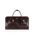 Xavi - Men's Dark Brown Crocodile Texture Travel Bag